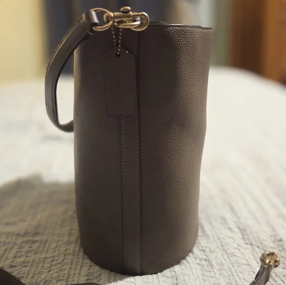 Coach Soft Willow Bucket Bag Dark Stone - Picture 2 of 7